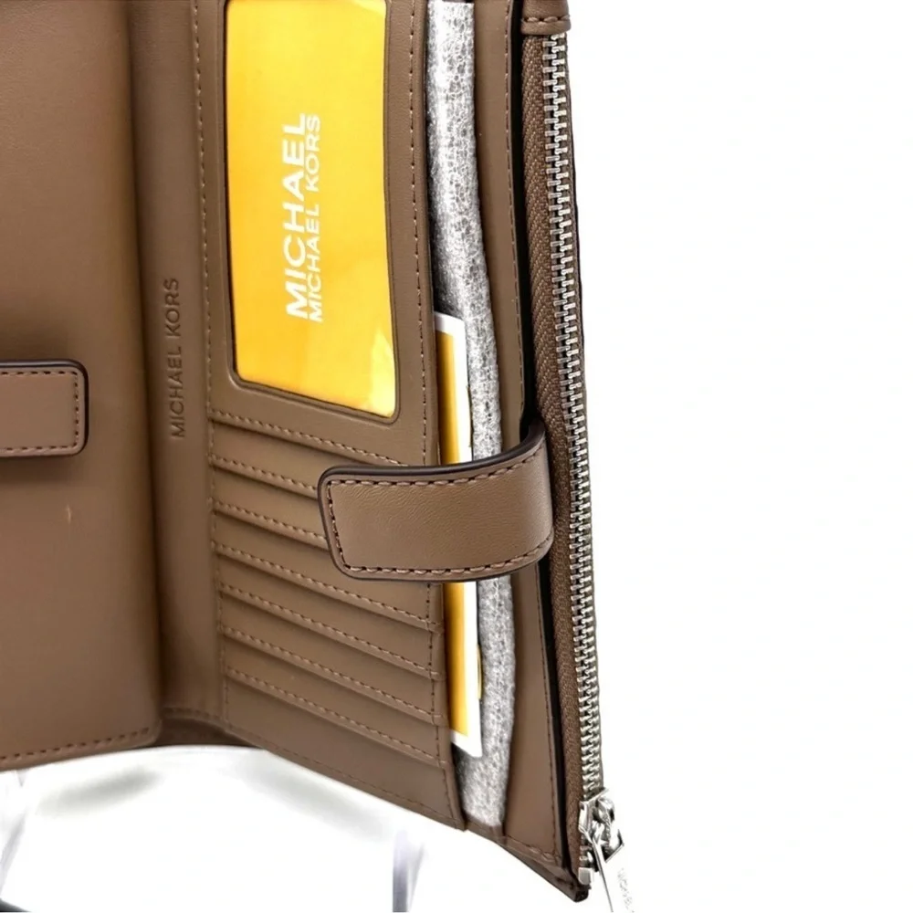 Michael Kors Large Double Zip Wallet Wristlet Dusk Multi
